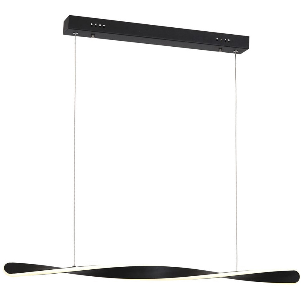 Milagro Swirl Black LED Pendant Lamp 230V Image 1