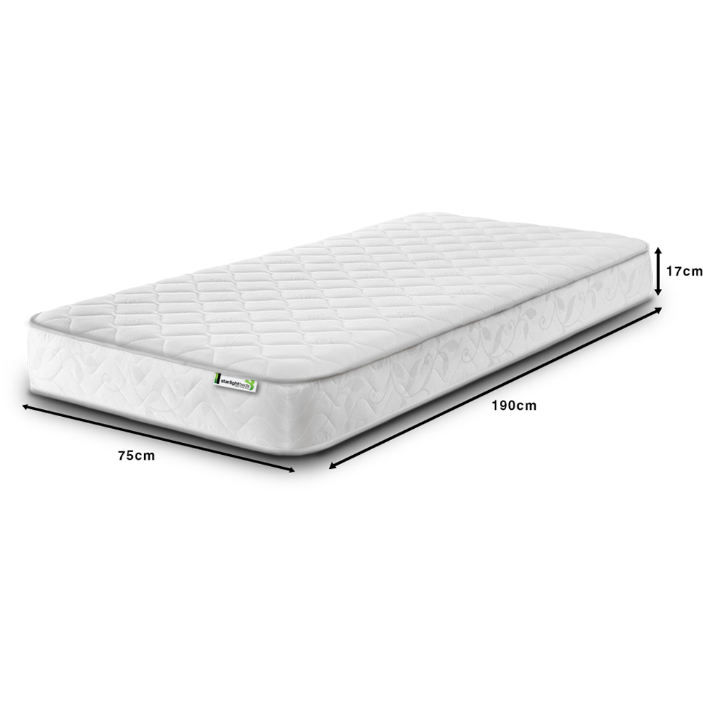 Starlight Beds Wellington Small Single Memory Foam and Open Coil Spring Mattress Image 6