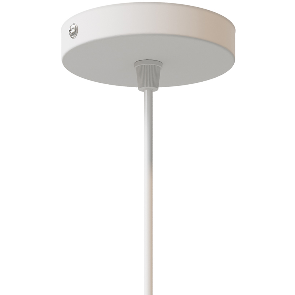 Living and Home White Iron Industrial Style E27 Pendant Light Image 5