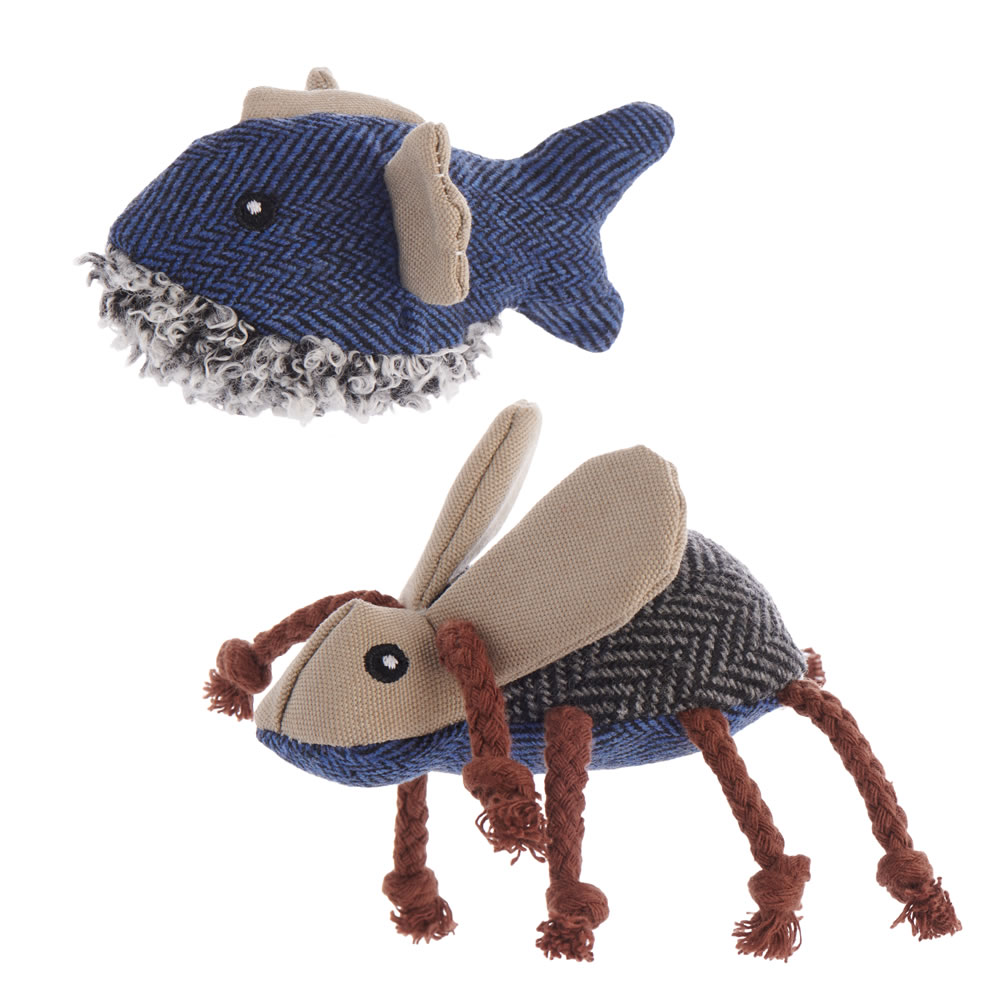 Wilko Crinkle Bug and Fish Cat Toy Image 1