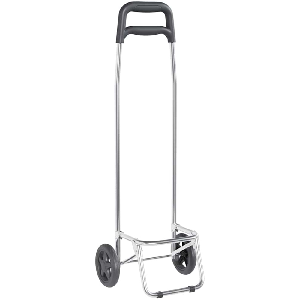 vidaXL 35 x 28 x 92cm Grey Foldable Shopping Trolley Image 5