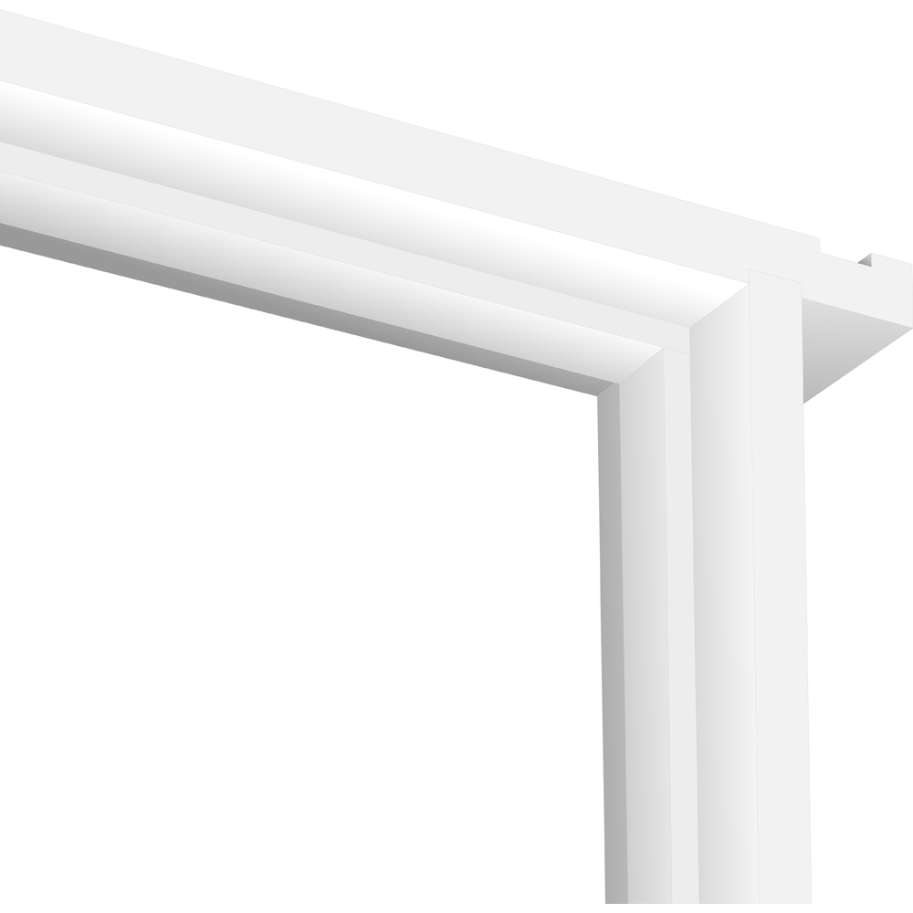 JB Kind Trenched Hardwood White Primed Internal Door Lining Set 2070 x 133mm Image 2