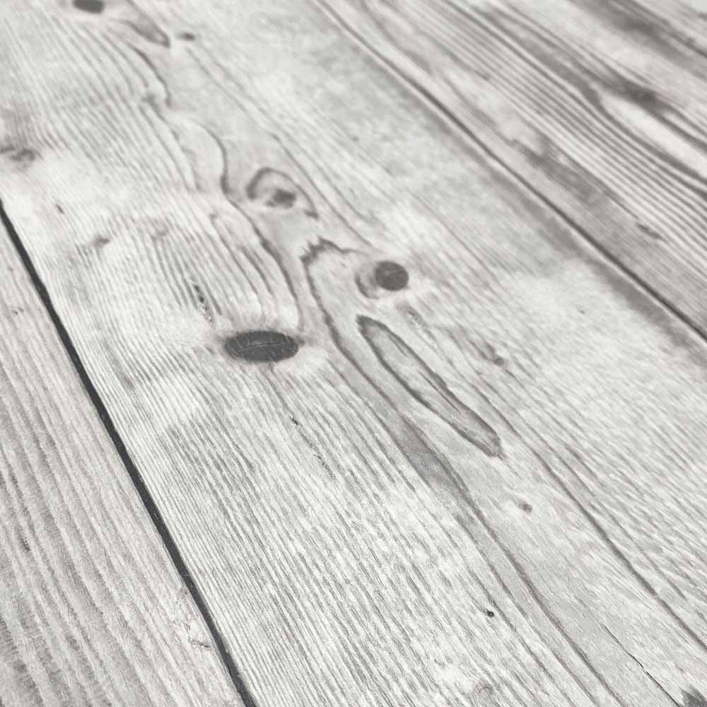Muriva Timber Planks Grey Wallpaper Image 3