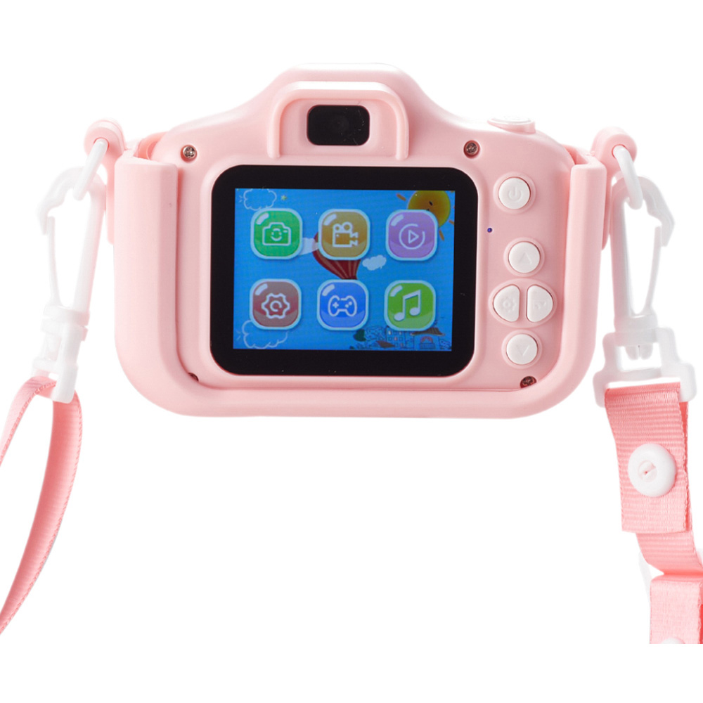 H&O Direct Kids Pink Cat Digital Camera with HD Dual Lens and 32GB Card Image 2