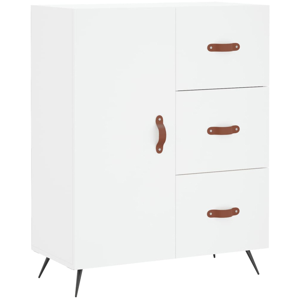 vidaXL 3 Door 3 Drawer White Tall Highboard Image 7