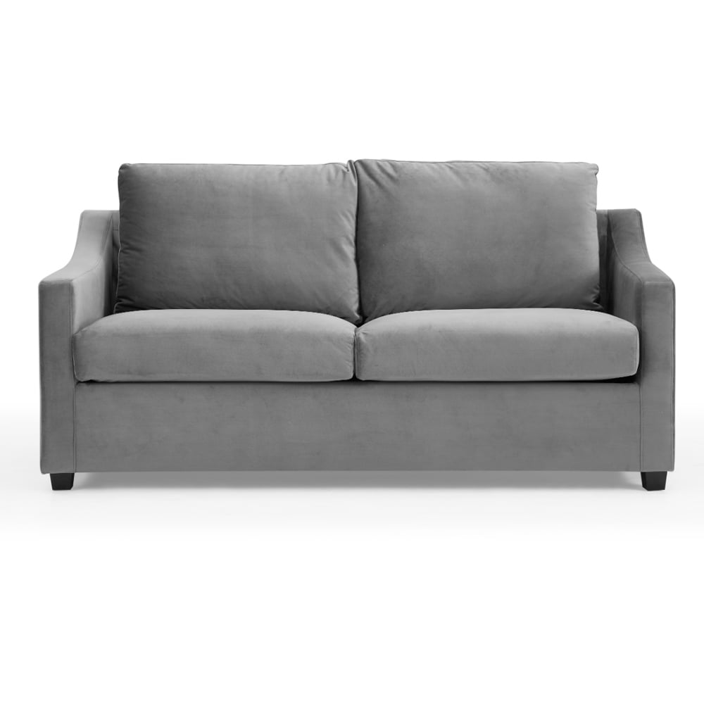 Home Detail Cooper Small Double Sleeper Grey Velvet Pull Out Sofa Bed Image 3