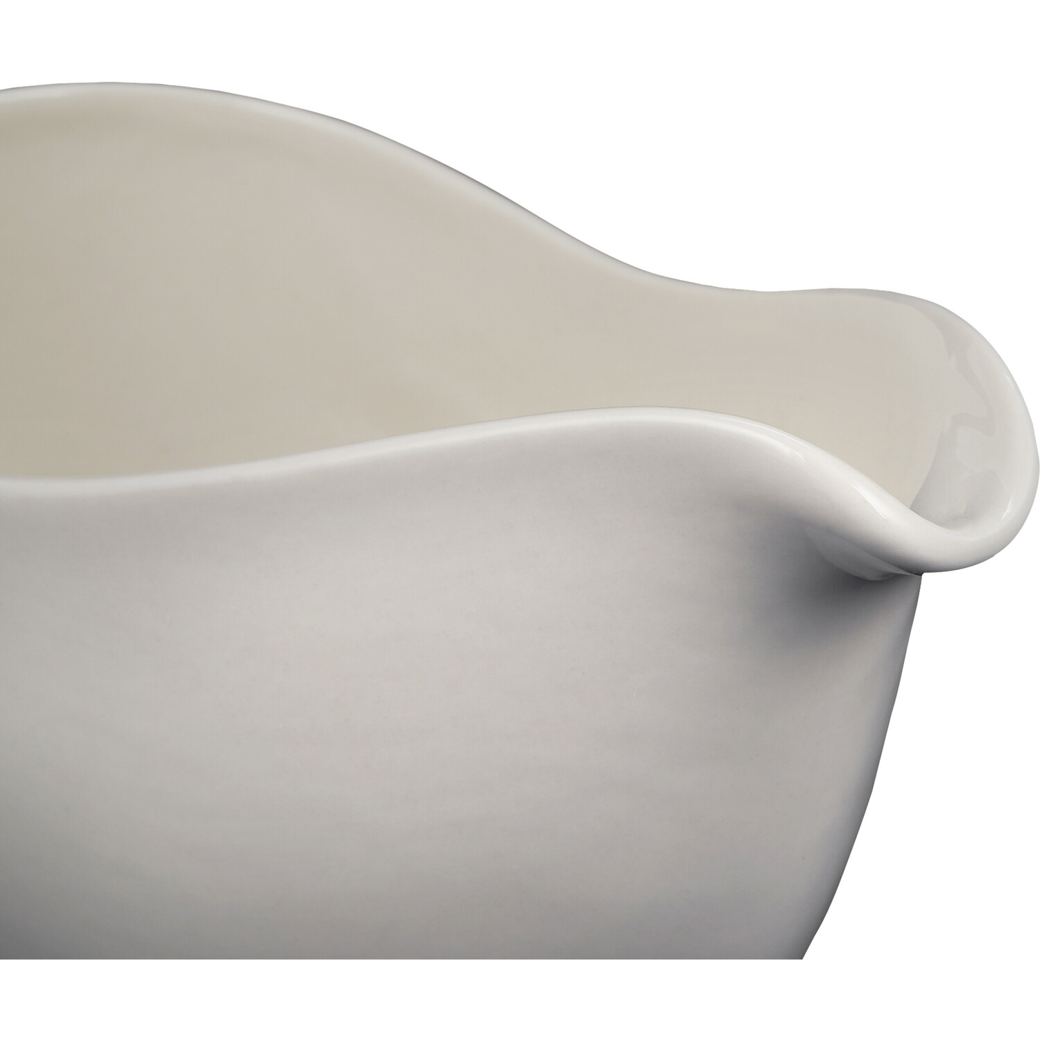 Regency White Porcelain Gravy Boat Image 3