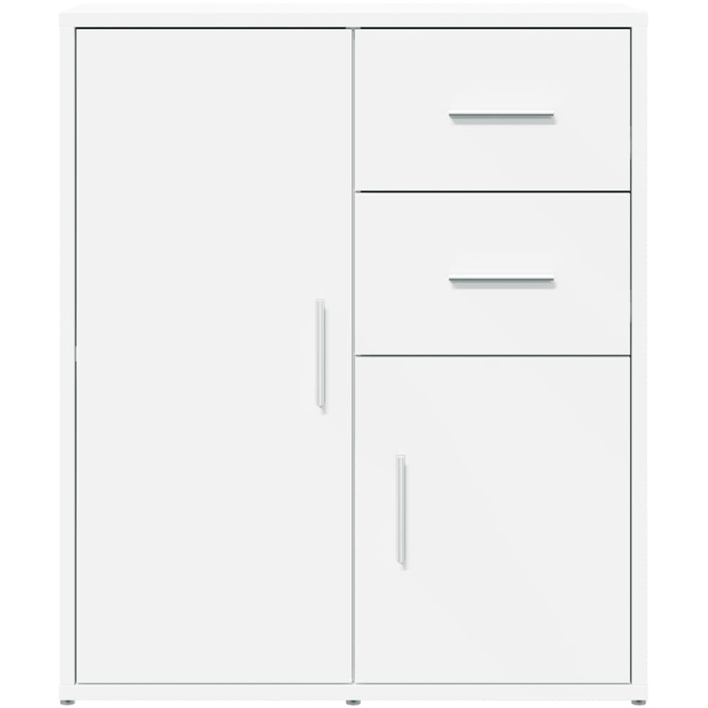 vidaXL 2 Door 2 Drawer White Sideboard 2 Piece Image 4