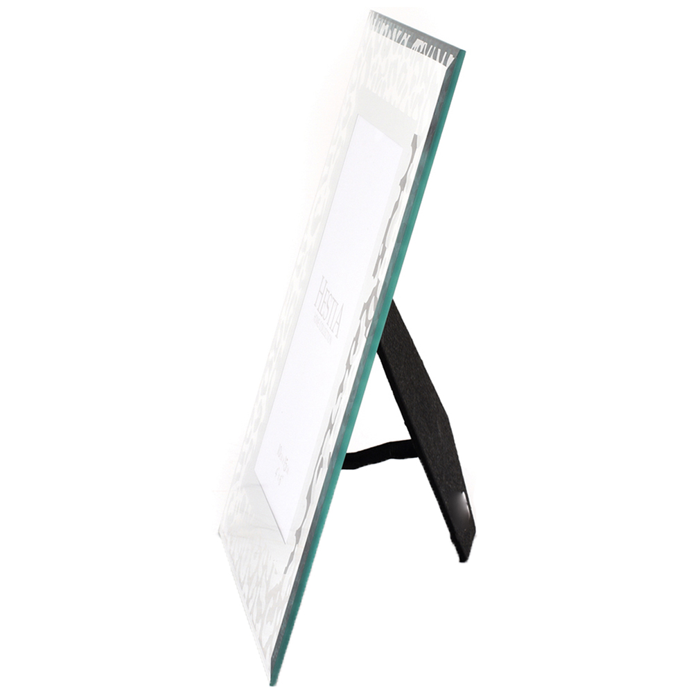 Premier Housewares Hestia Silver Leopard Print Frame 5 x 7 Inch Wilko