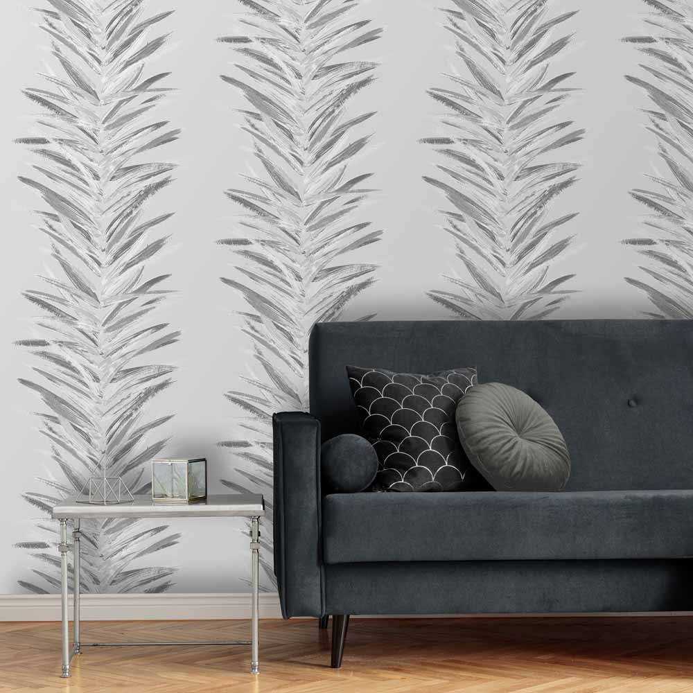 Muriva Dhara Silver Wallpaper Image 4