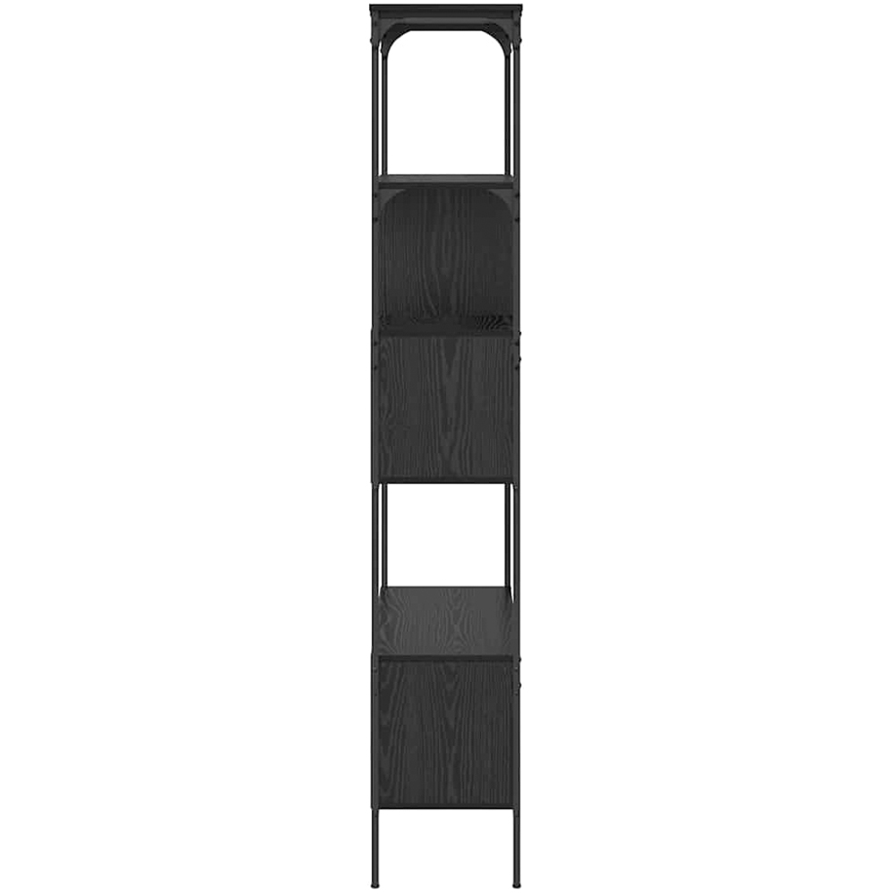 vidaXL 7 Shelf Black Oak Bookcase Image 6