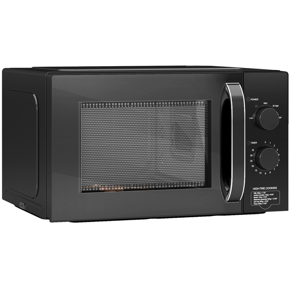 HOMCOM 800-227V70BK Black Solo Manual Microwave Oven 23L Image 1