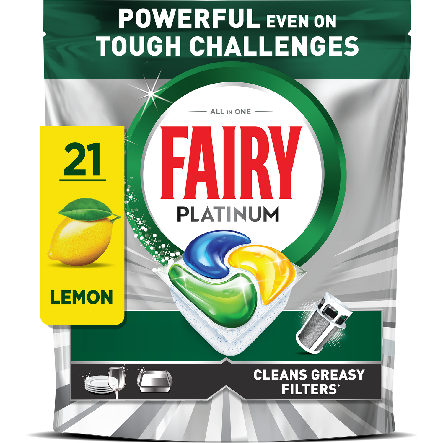 Fairy Platinum Dishwasher Tablets 21 Image 2