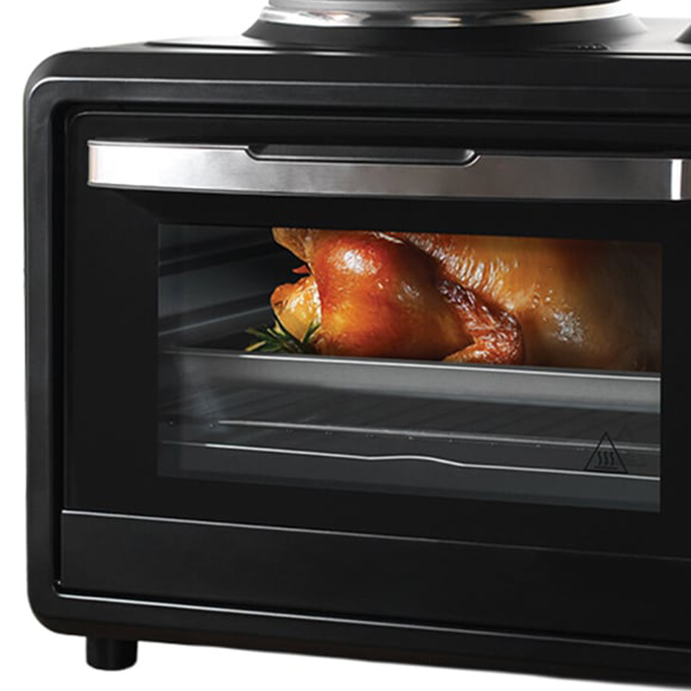 Kitchen Master 32L Mini Oven with Hobs Black Image 6