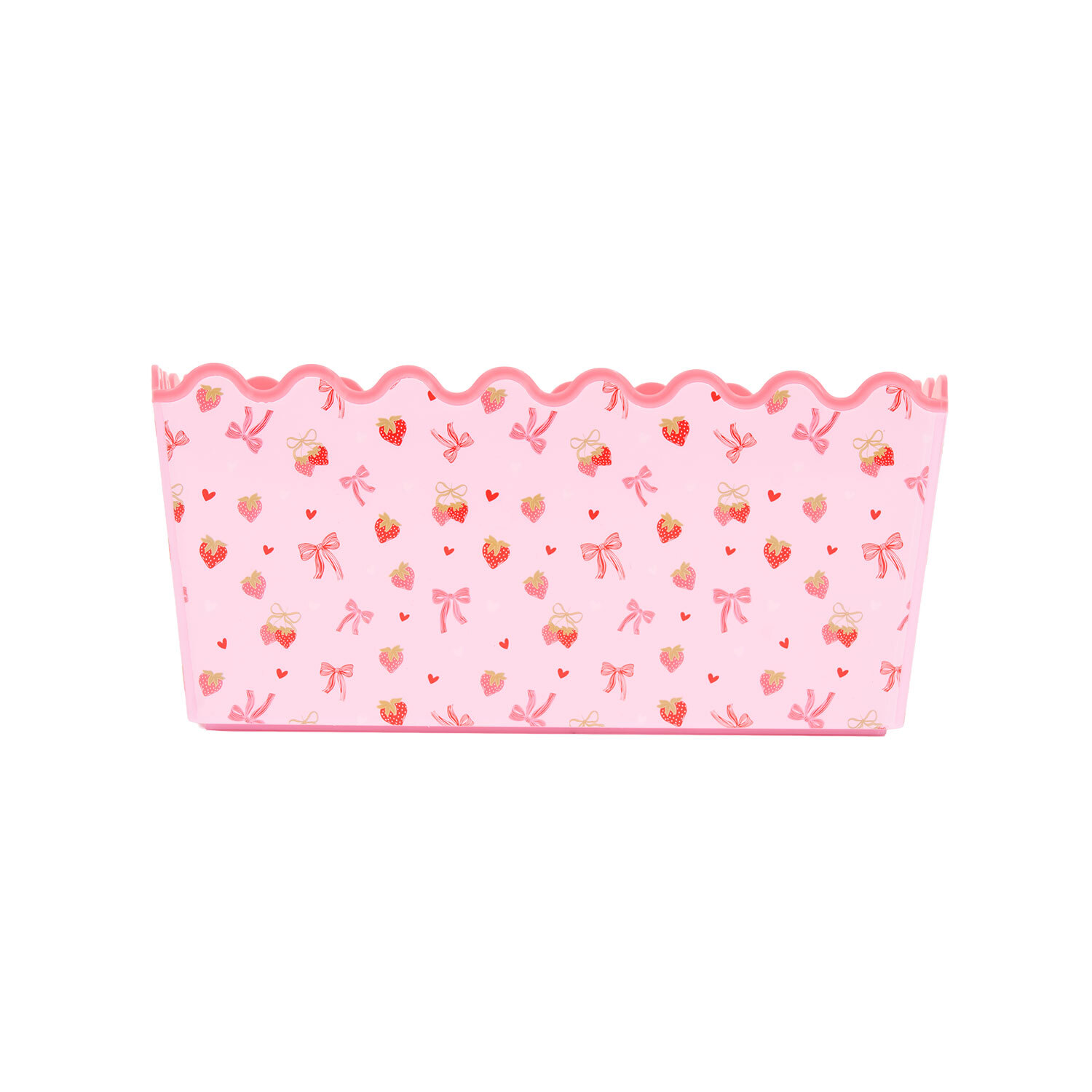 Berry or Flower Wave Printed Storage Basket Image 2
