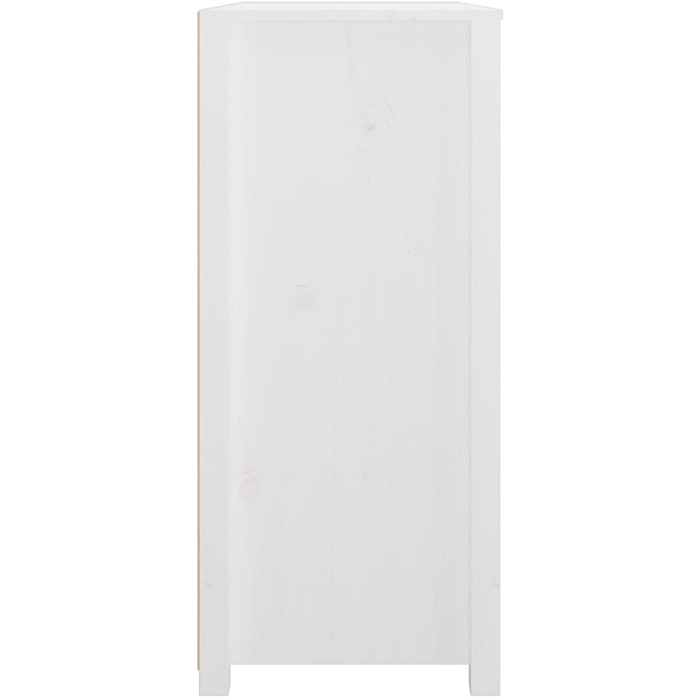 vidaXL 8 Drawer White Solid Pine Wood Sideboard Image 5