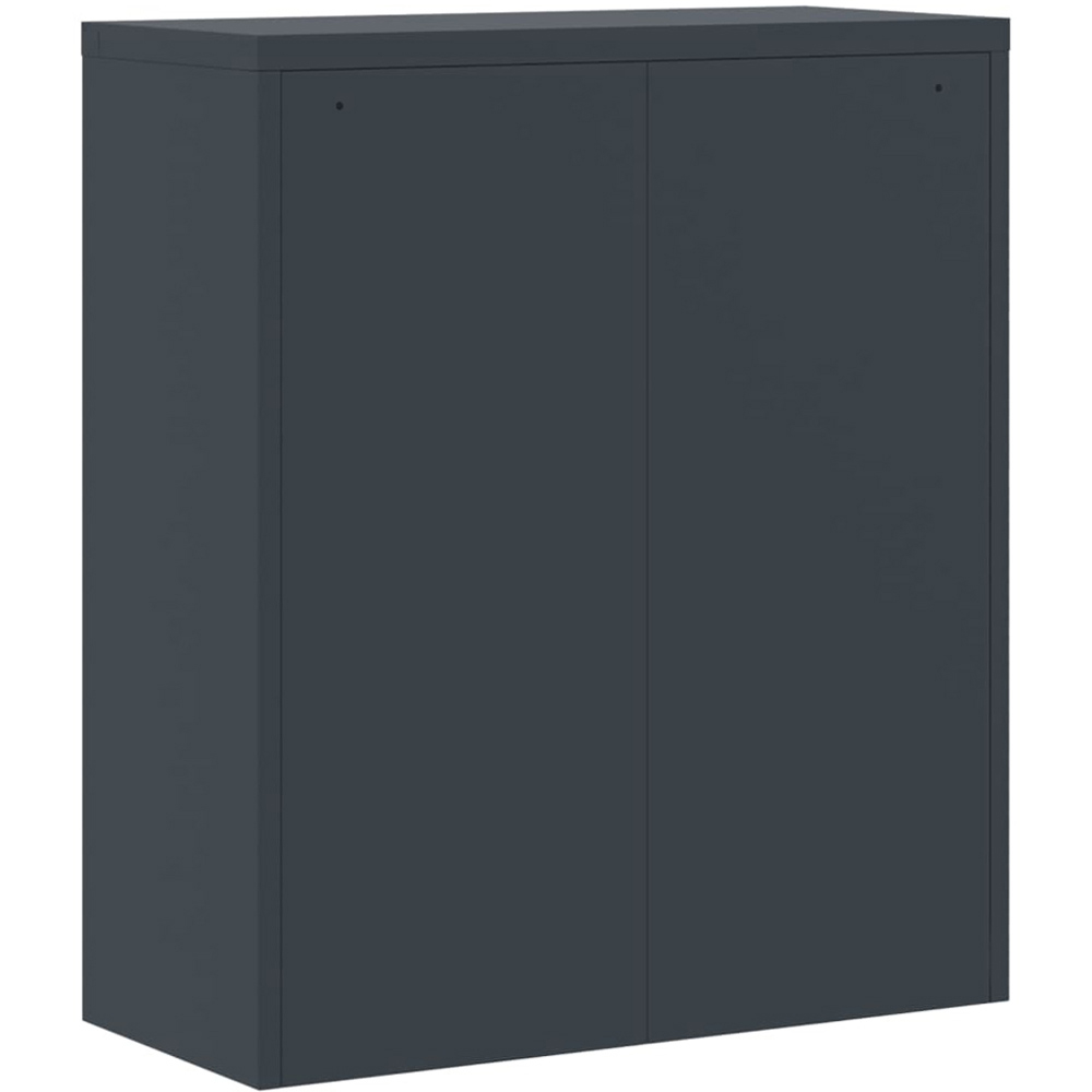vidaXL 2 Door 3 Shelf Anthracite Powder Coated Steel Lockable File Cabinet Image 6