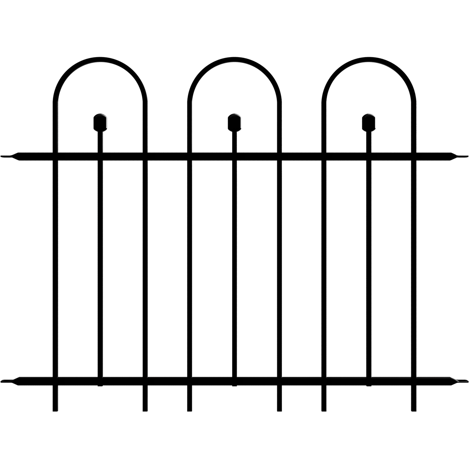 Easy Fit Fence Panel Black Image 1
