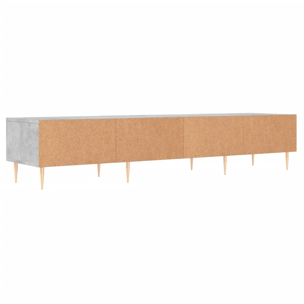 vidaXL 3 Drawer Concrete Grey TV Cabinet Image 8