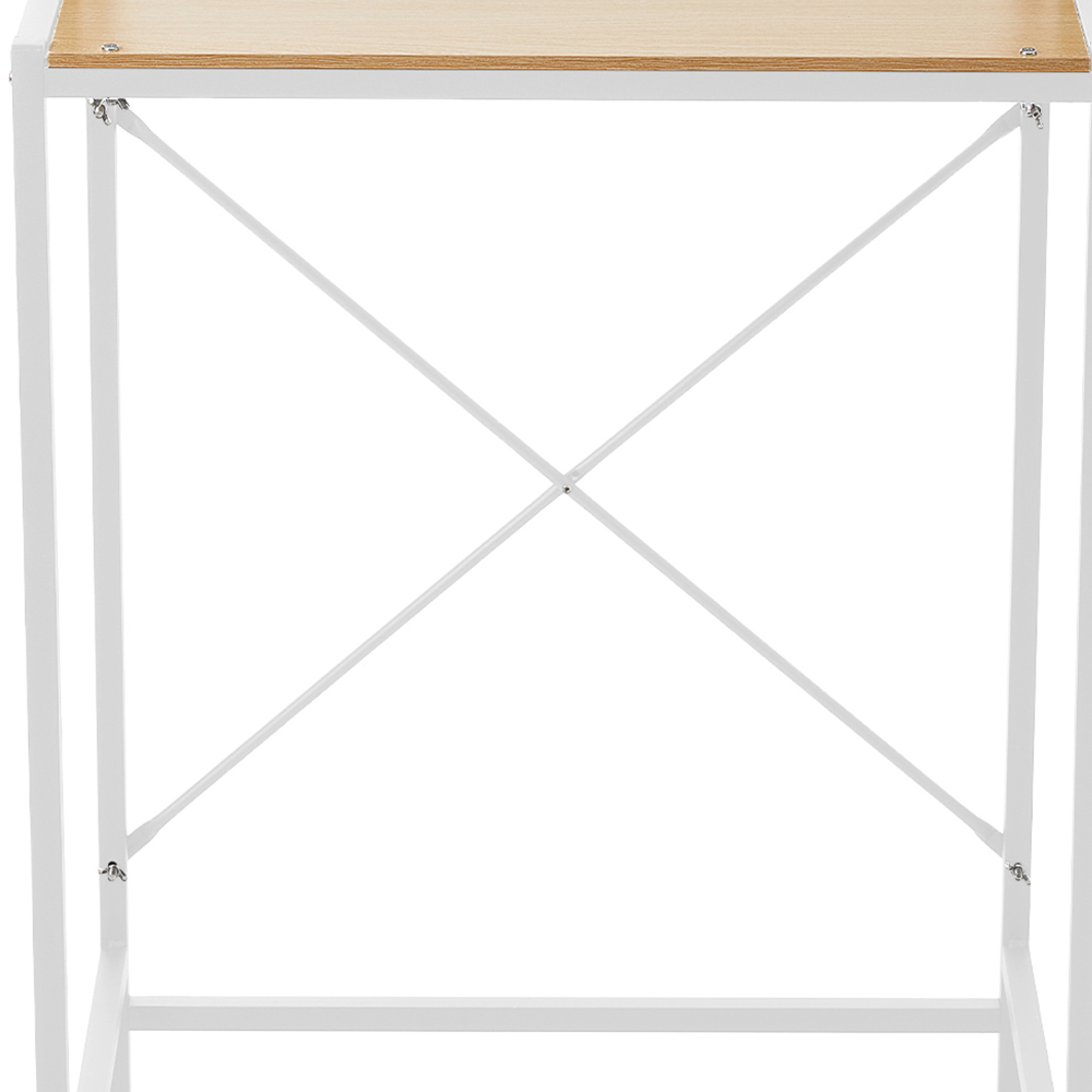 Living and Home 3 Shelf White Over Washing Machine Storage Shelf with Towel Bar Image 3
