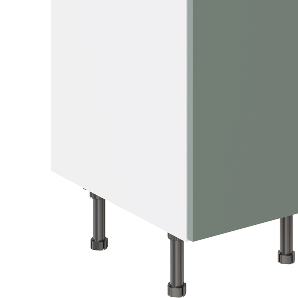 Kitchen Kit Slab Supermatt Agave Green Drawerline Base Cabinet 400mm Image 3