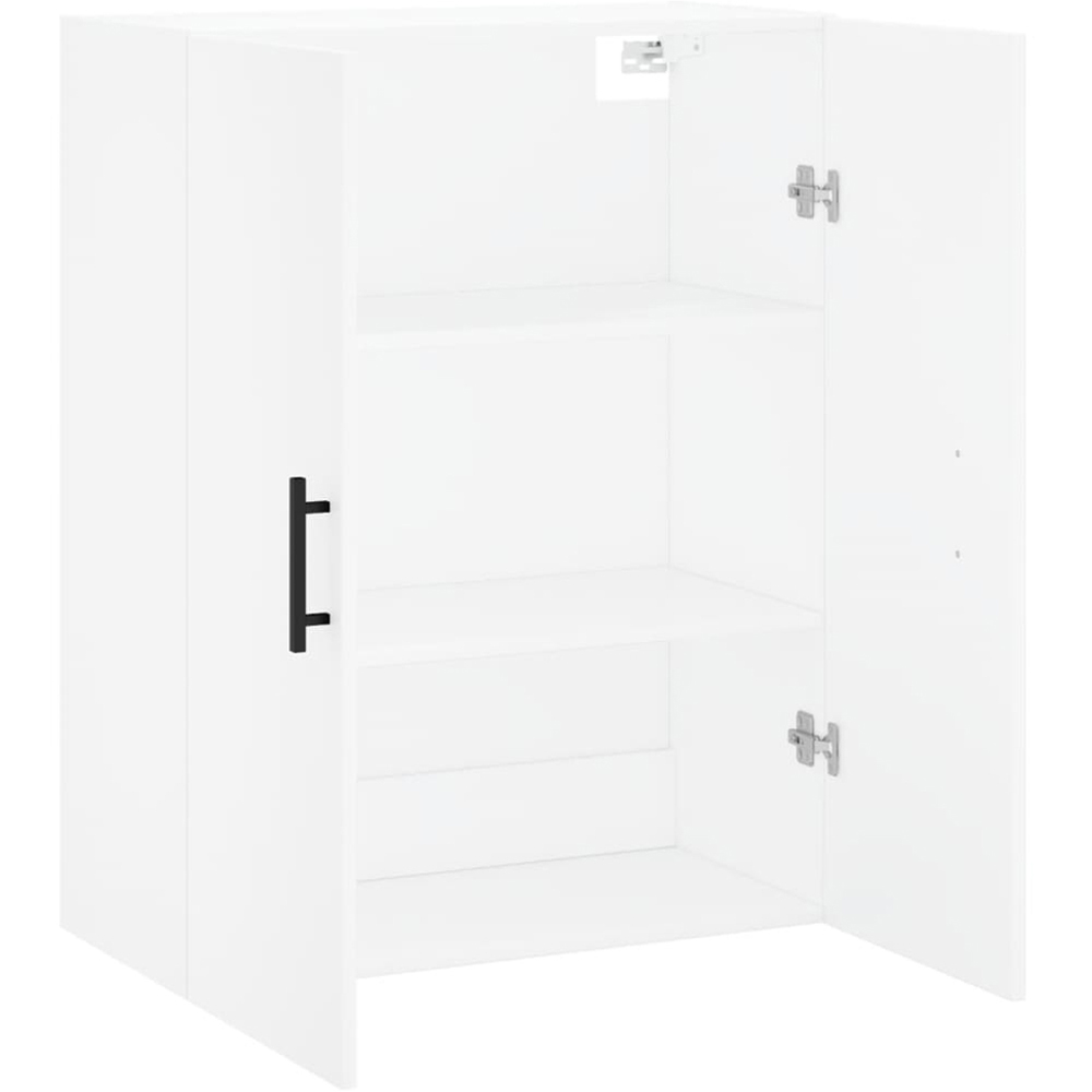 vidaXL 2 Door White Wall Mounted Slim Storage Cabinet Image 4