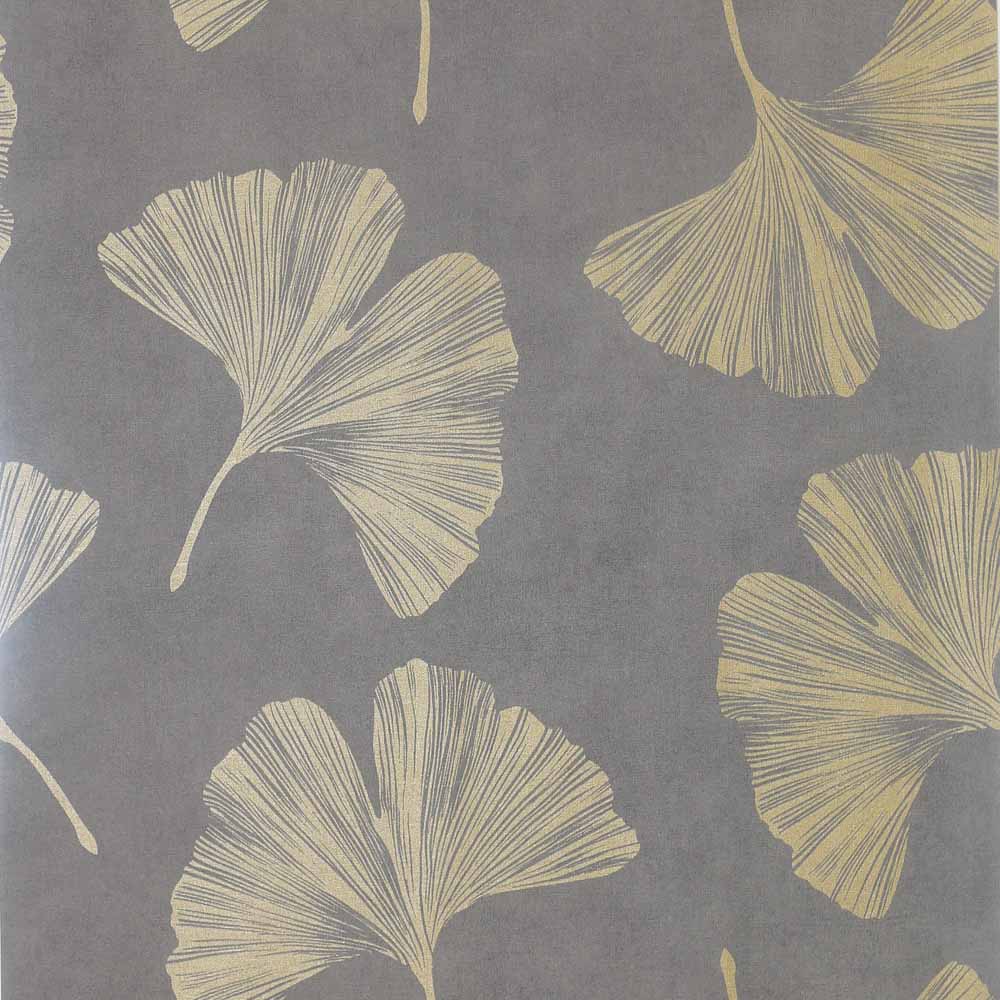 Arthouse Ginkgo Leaf Mocha Wallpaper Image 1