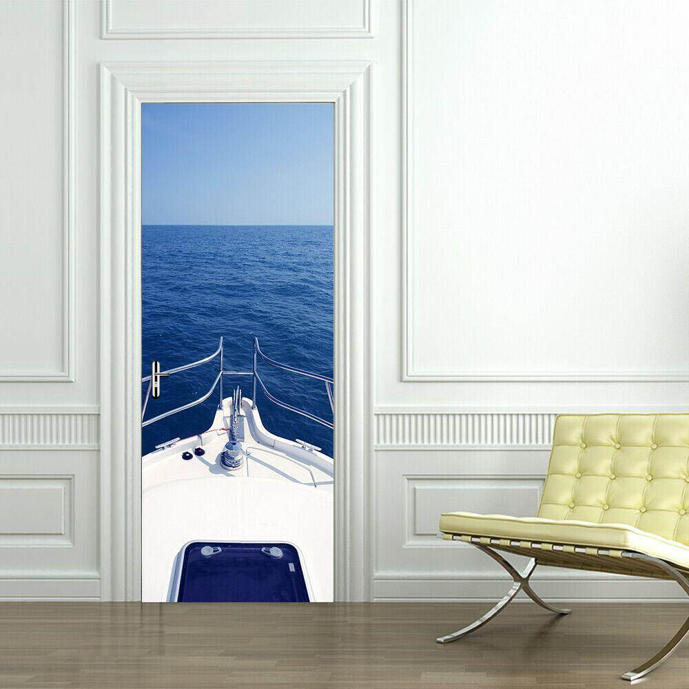 Walplus Sea Door Mural Image 1