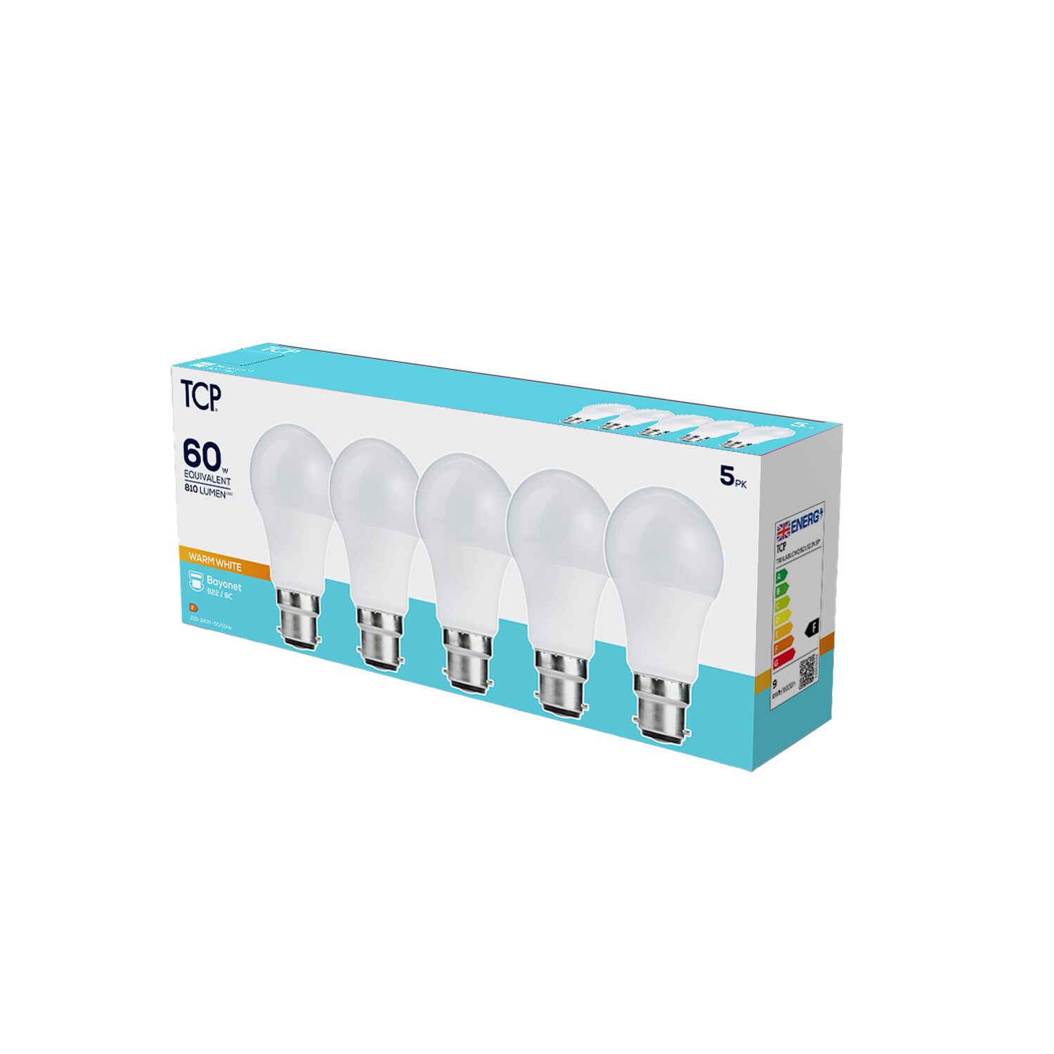TCP LED A Shape B22 Bulbs Image 1