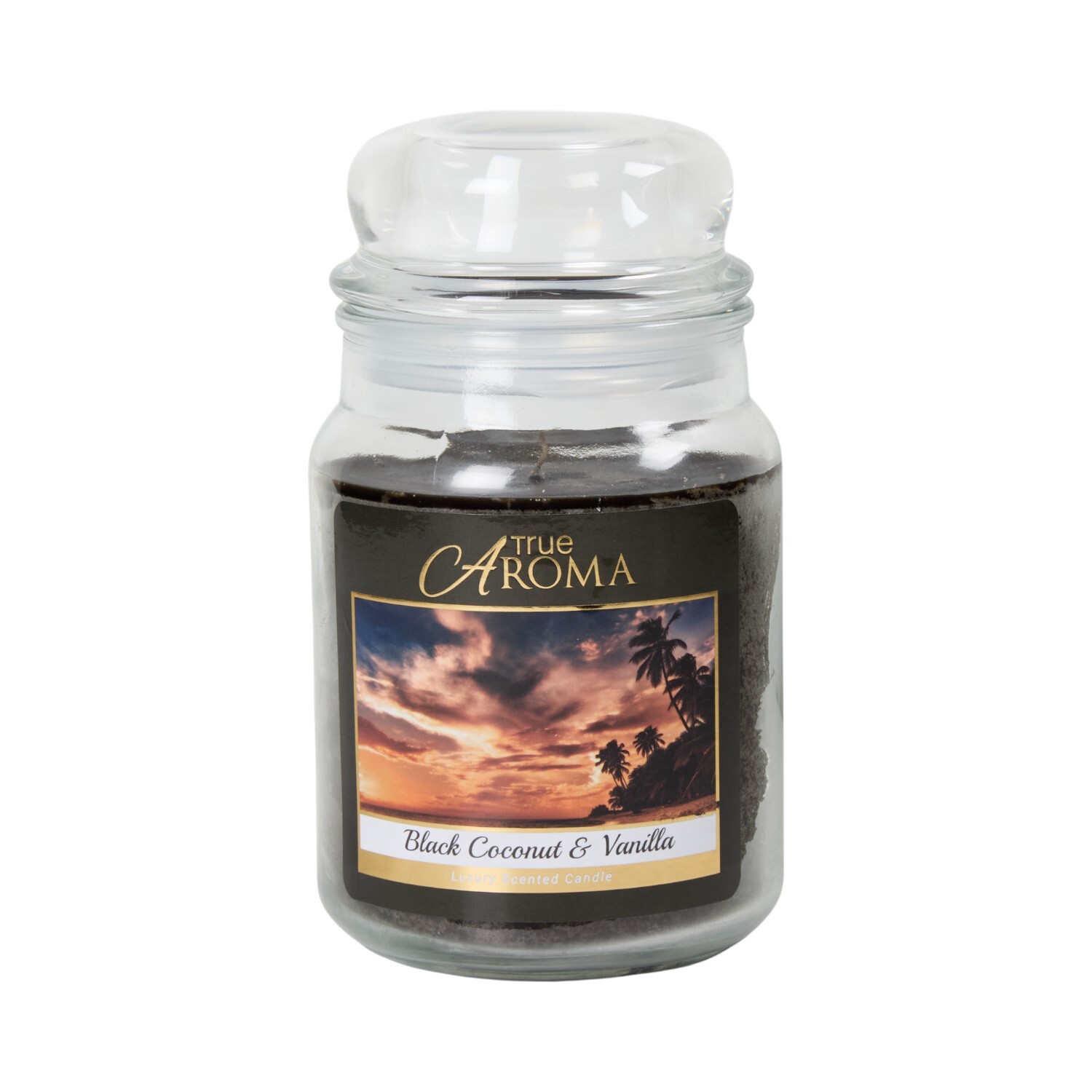 Black Coconut and Vanilla Large Mason Jar Image 2