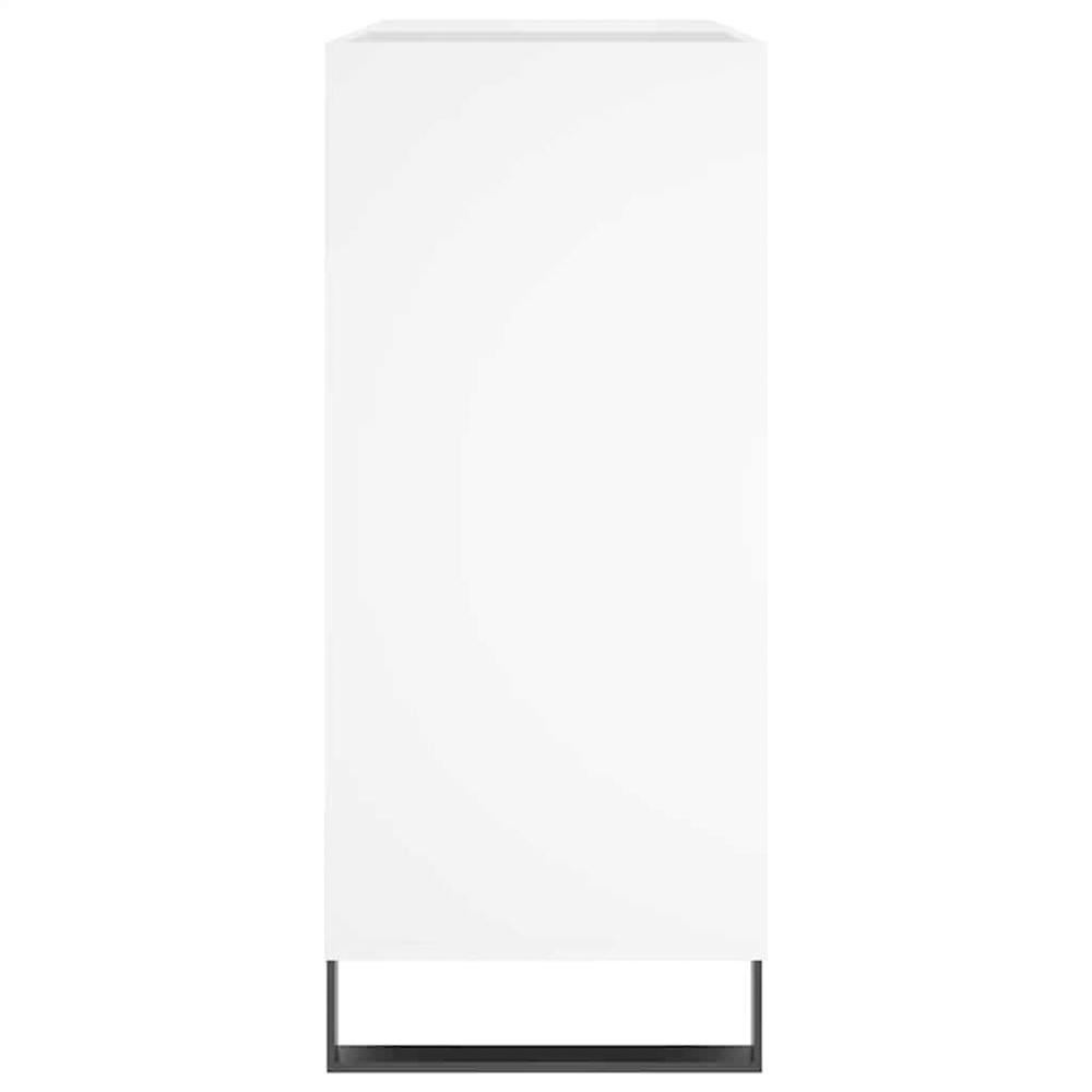 vidaXL 3 Shelf White Record Cabinet Image 5