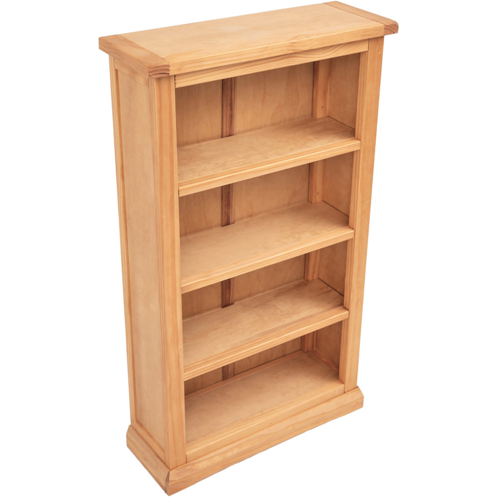 Lucca 4 Shelf Waxed Bookcase Image 4