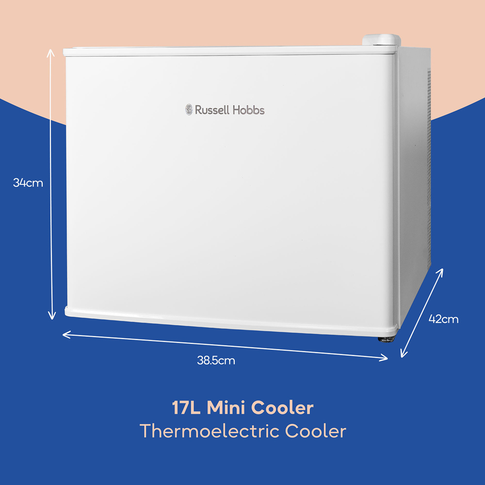 Russell Hobbs RH17CLR1001 White 17L Thermoelectric Mini Cooler Image 9