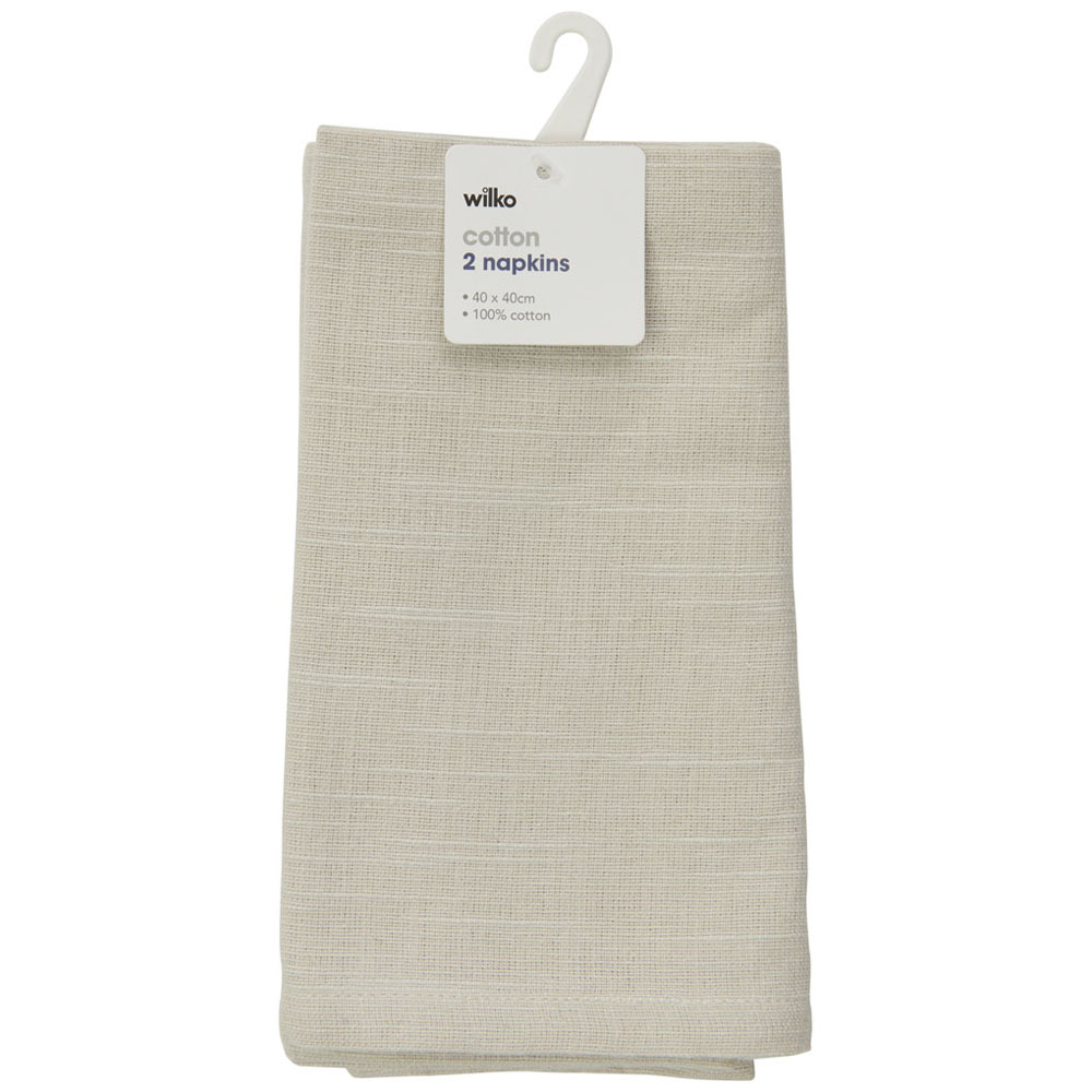 Wilko Cotton Napkins 2 Pack Wilko