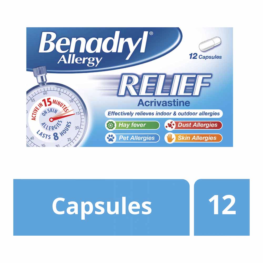 Benadryl Allergy Relief 12 pack Image 1