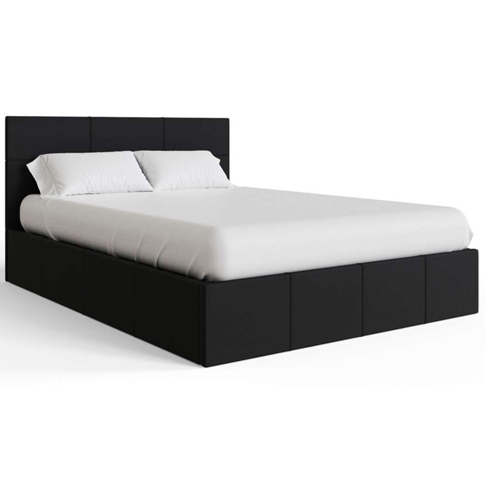 GFW King Size Black End Lift Ottoman Bed Image 3
