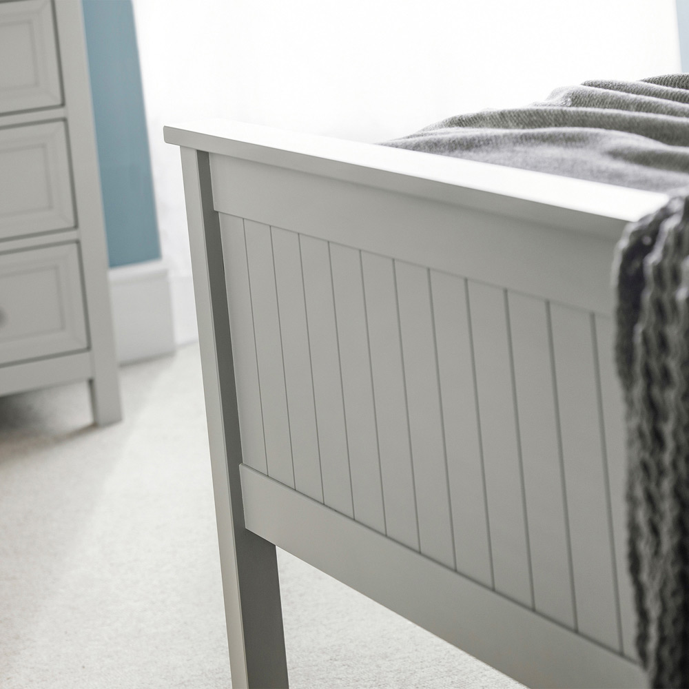 Julian Bowen Maine King Size Dove Grey Bed Frame Image 7