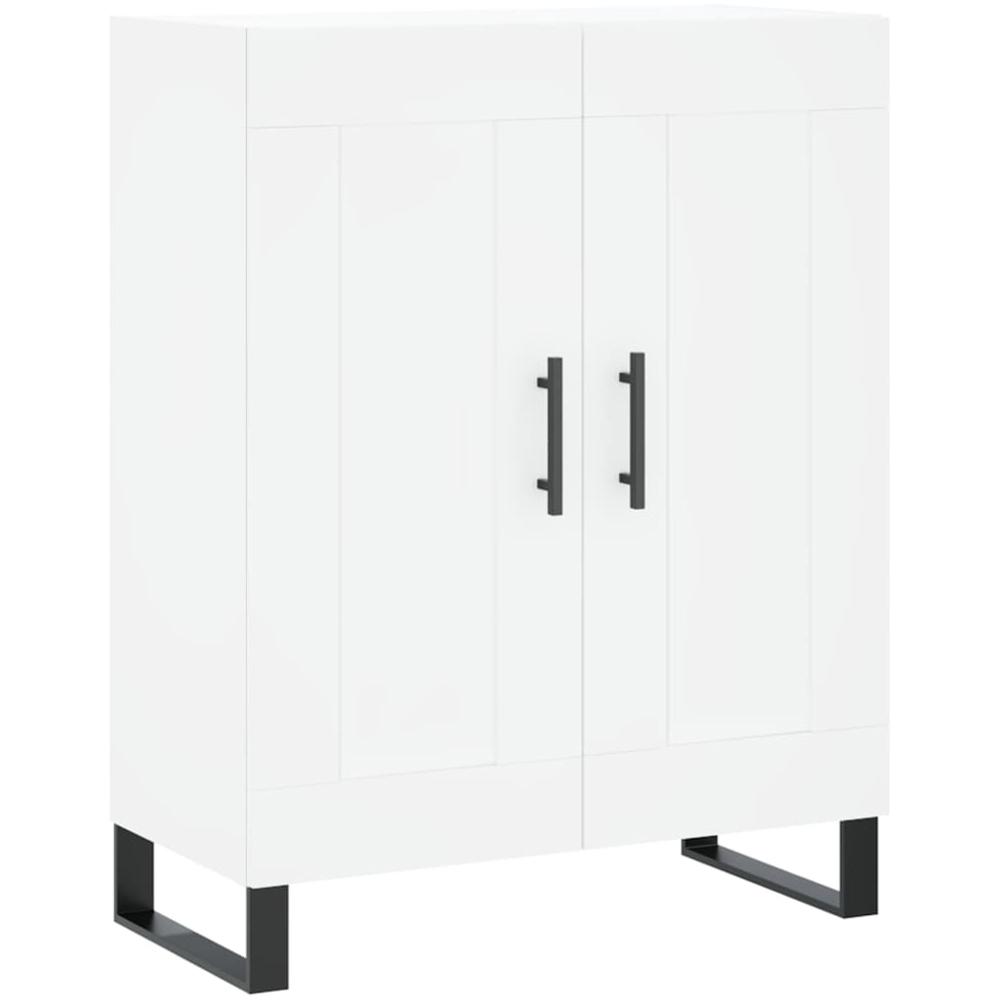 vidaXL 2 Door 3 Shelf White Highboard Image 7