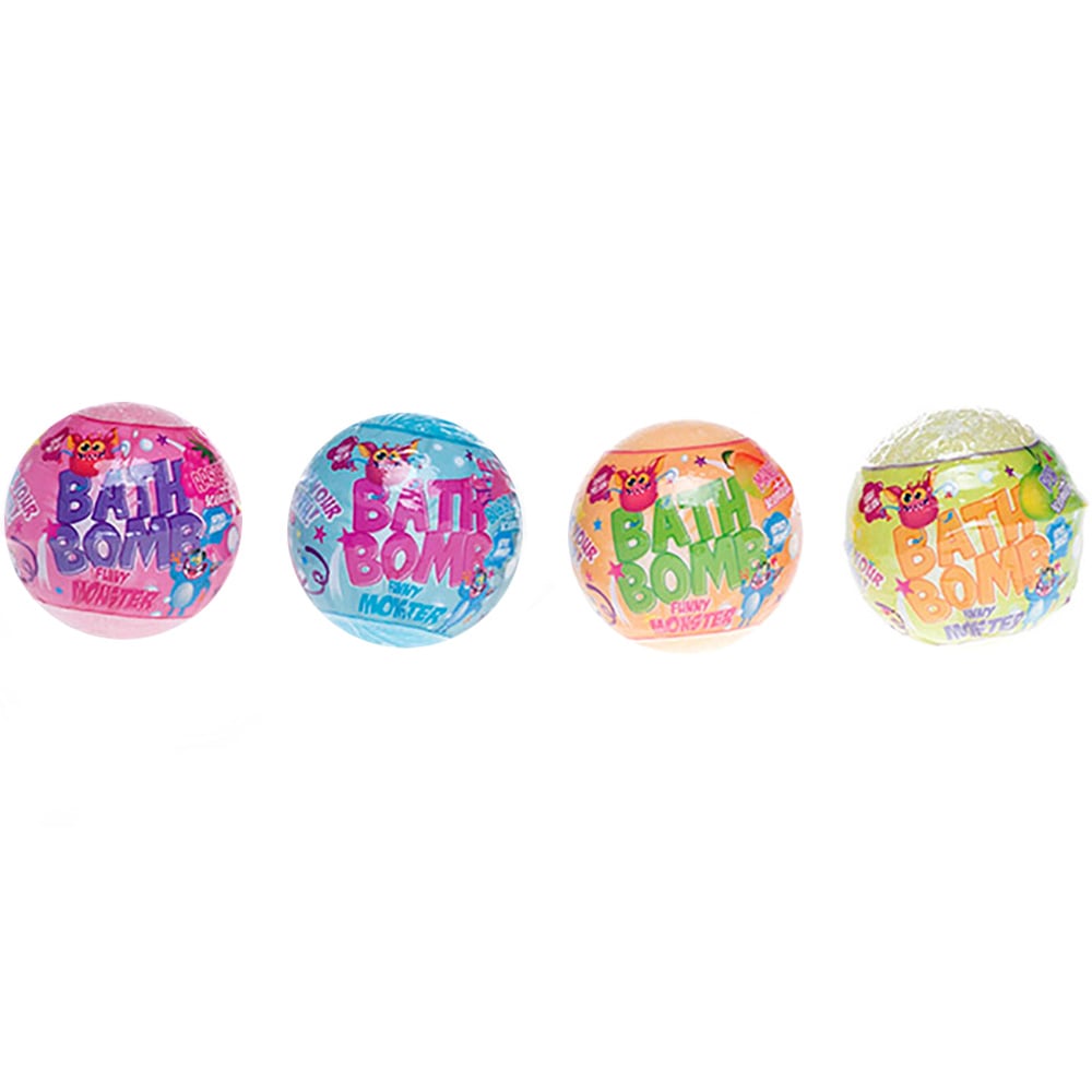 Single Funny Monsters Fizzing Bath Bomb in Assorted styles Image