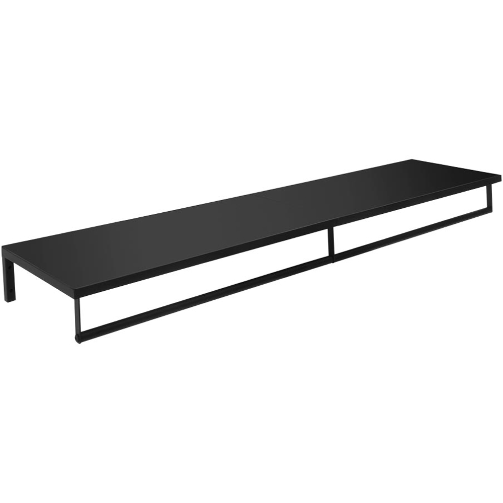 H&O Direct Single Shelf Wall-Mounted Metal Clothes Hanging Rack Image 1