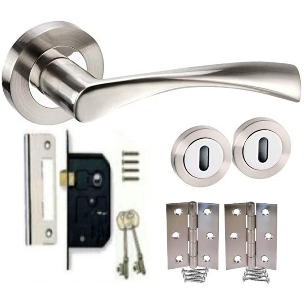 Golden Grace Dual Finish Astrid Door Handles Set Image