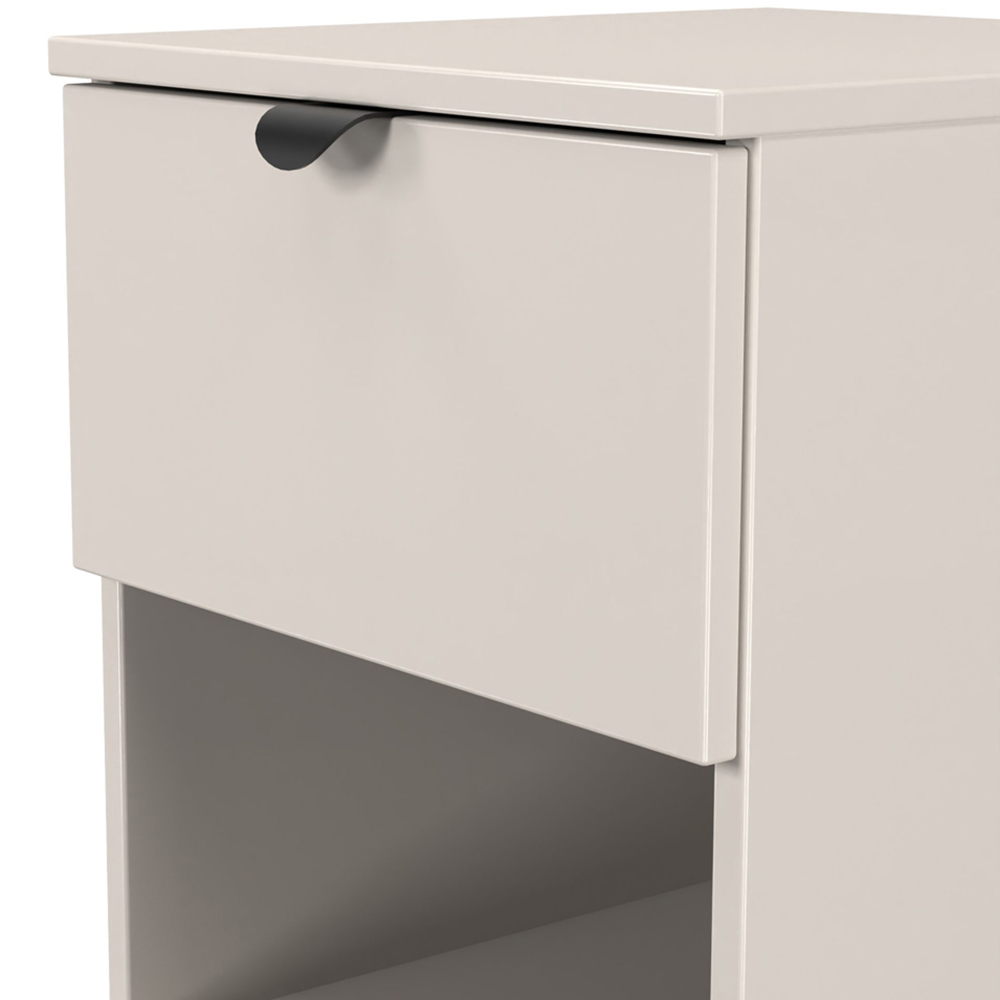 Crowndale Bora 2 Drawer Single Shelf Kashmir Matt Bedside Cabinet Image 6