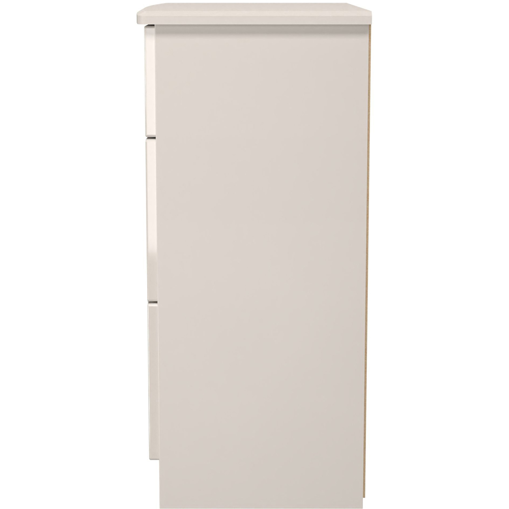 Crowndale Knightsbridge 3 Drawer Kashmir Gloss Deep Chest of Drawers Ready Assembled Image 4