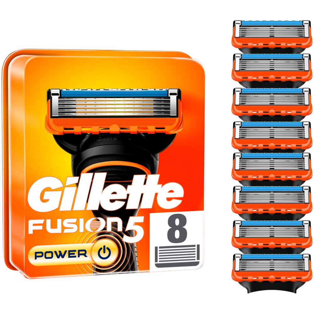 Gillette Fusion 5 Power Razor Blades 8 Pack Wilko