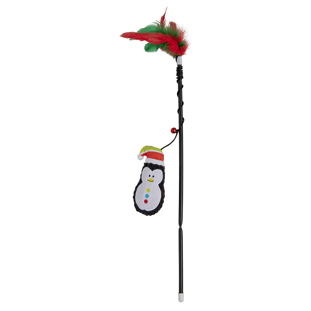 Single Cat Wand 2 Designs Pudding Santa in Assorted styles Image 2