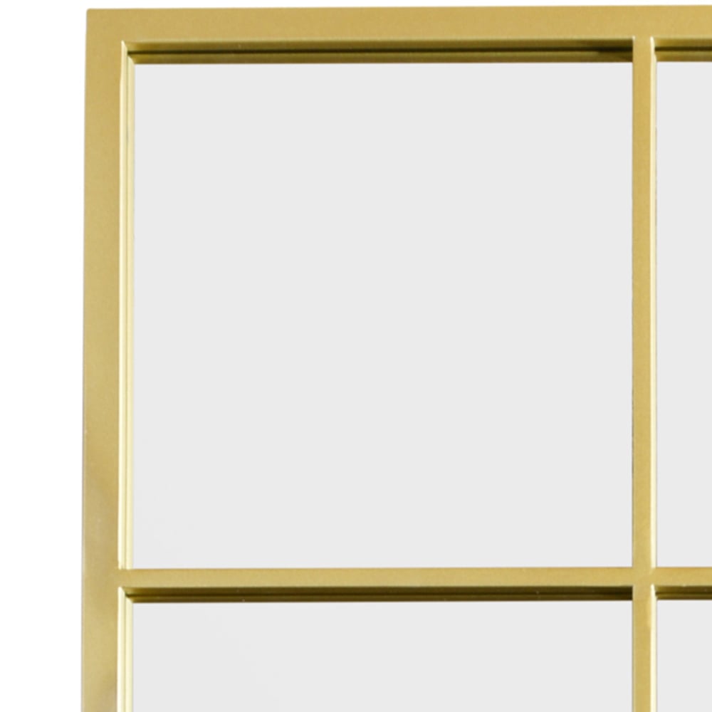 MirrorOutlet The Genestra Gold Modern Window Garden Wall Mirror 174 x 85cm Image 5