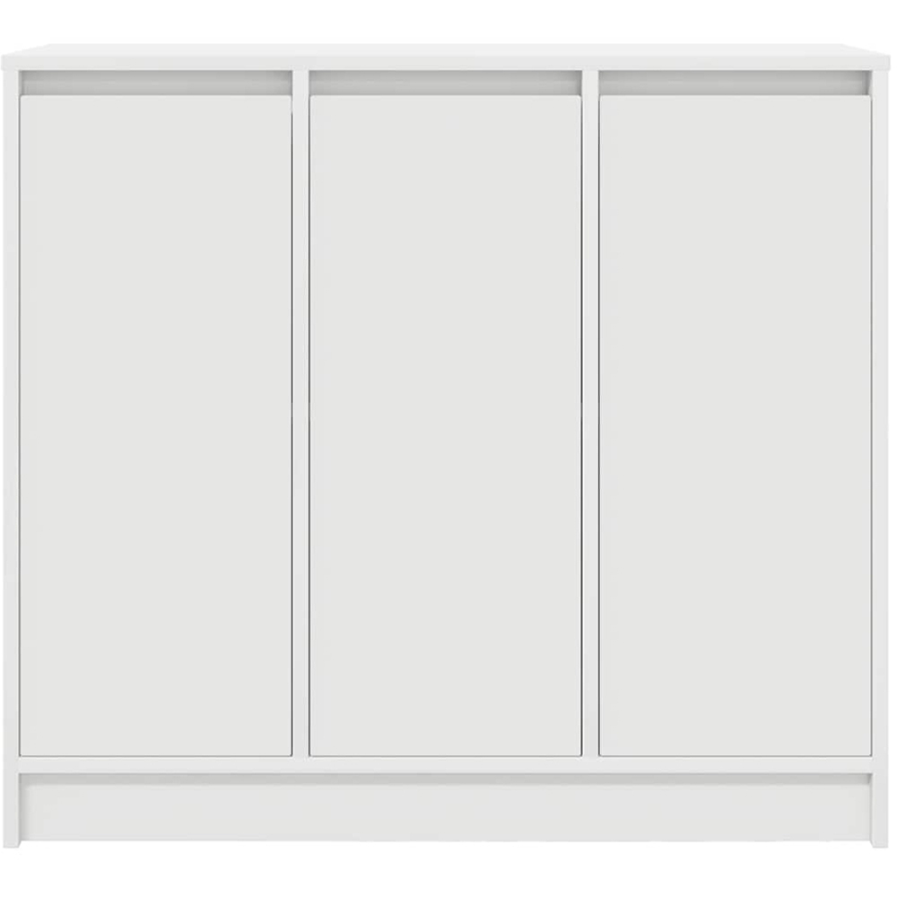 vidaXL 3 Door White Sideboard Image 5
