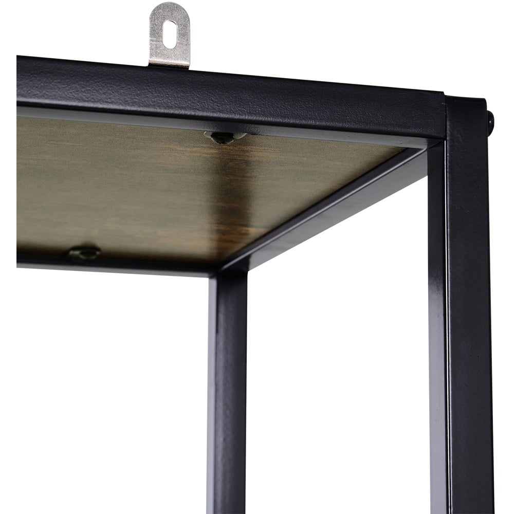 Portland Black 6 Shelf Shelving Unit Image 5