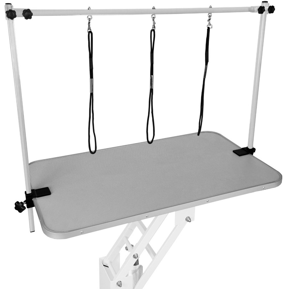 Petnamic Hydraulic White and Grey Top Dog Grooming Table Image 4