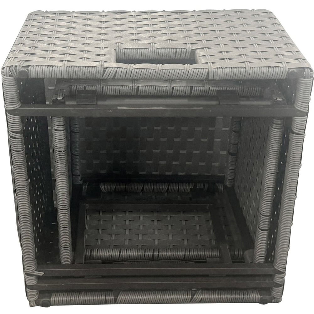 Carolina High Back Conversation Set - Grey / 4 Image 7